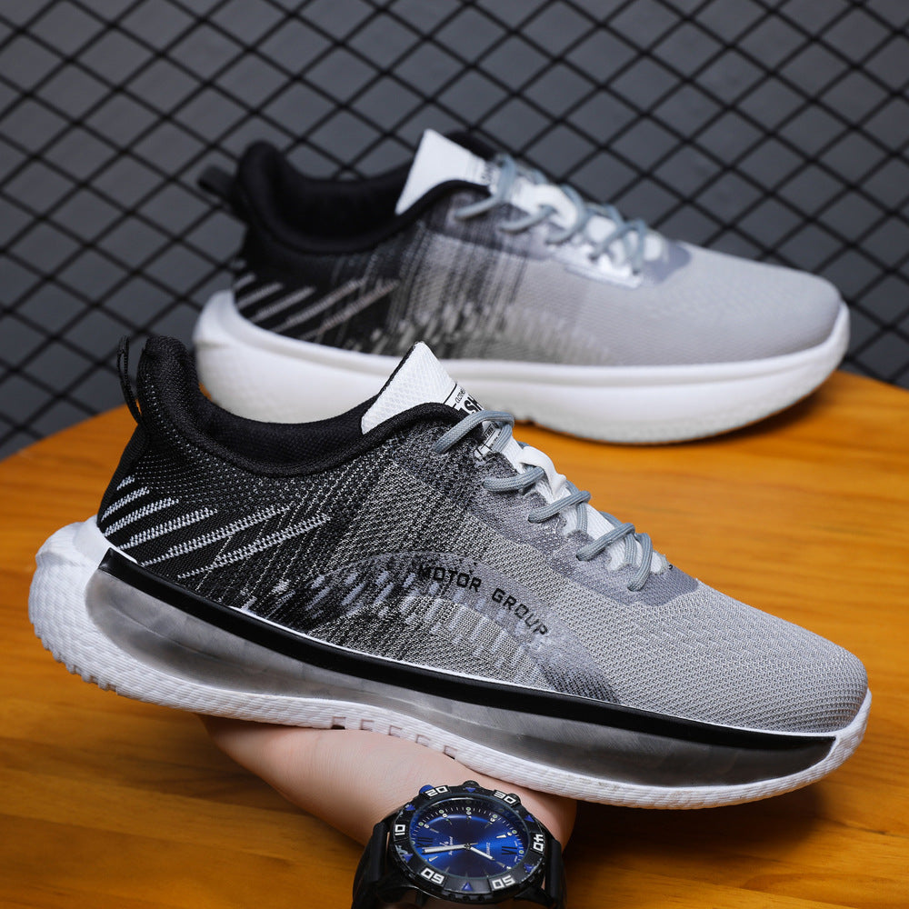 Modern Men's Fly Weave Breathable Running Sneakers Cushioned Comfort Casual Footwear - Impact Core Fitness