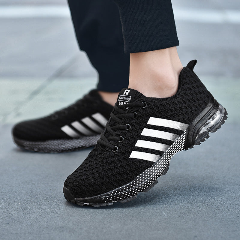Urban Style Men's Mesh Sneakers Cushioned Lightweight Design for Active Lifestyles - Impact Core Fitness