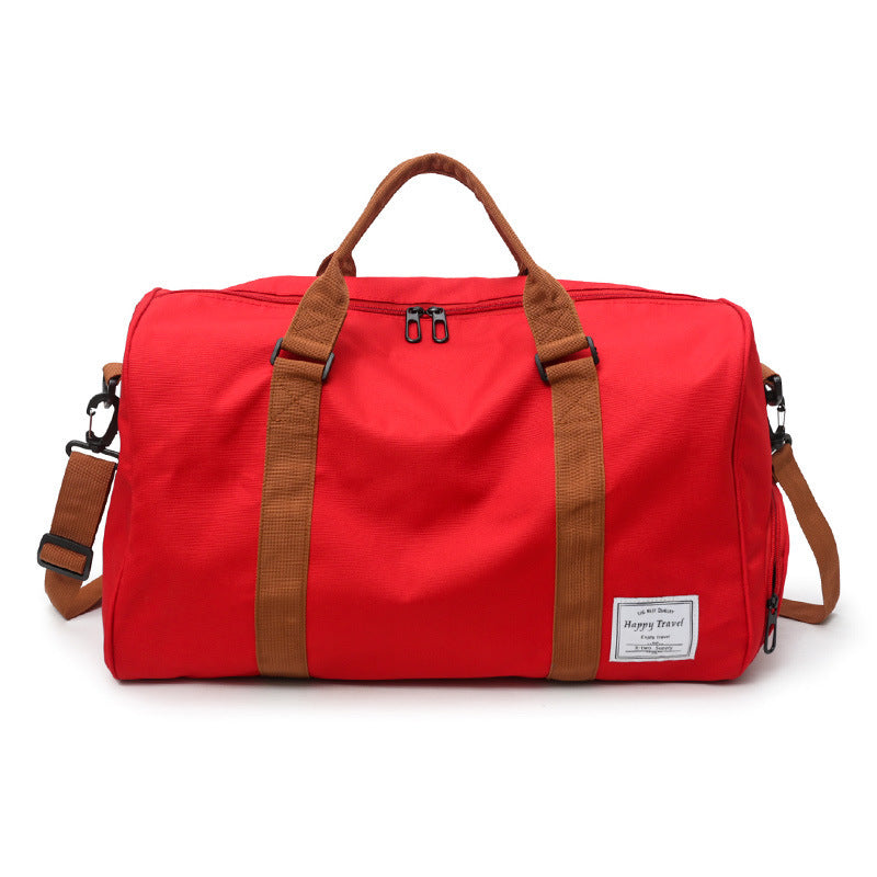 Classic Canvas Travel Duffel Gym & Weekender Bag with Shoe Compartment