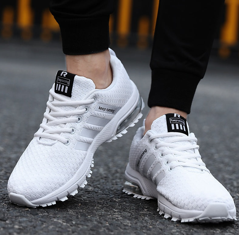 Urban Style Men's Mesh Sneakers Cushioned Lightweight Design for Active Lifestyles - Impact Core Fitness