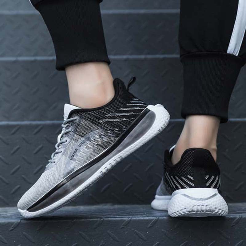 Modern Men's Fly Weave Breathable Running Sneakers Cushioned Comfort Casual Footwear - Impact Core Fitness
