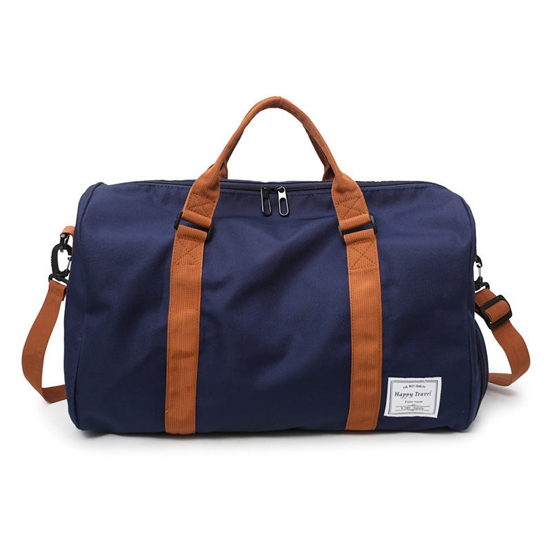 Classic Canvas Travel Duffel Gym & Weekender Bag with Shoe Compartment