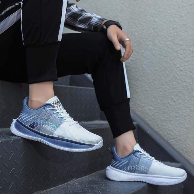 Modern Men's Fly Weave Breathable Running Sneakers Cushioned Comfort Casual Footwear - Impact Core Fitness