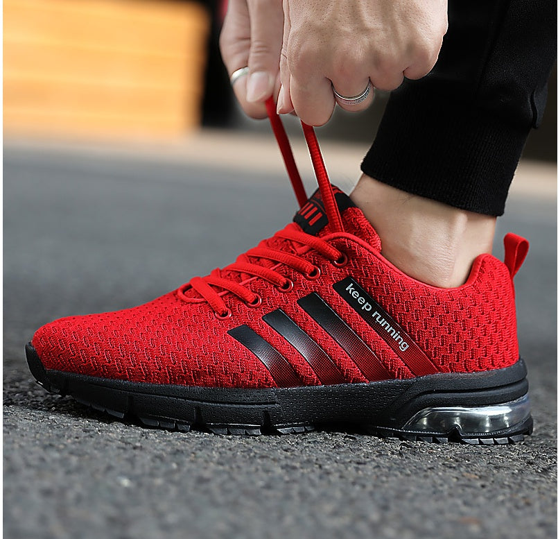 Urban Style Men's Mesh Sneakers Cushioned Lightweight Design for Active Lifestyles - Impact Core Fitness