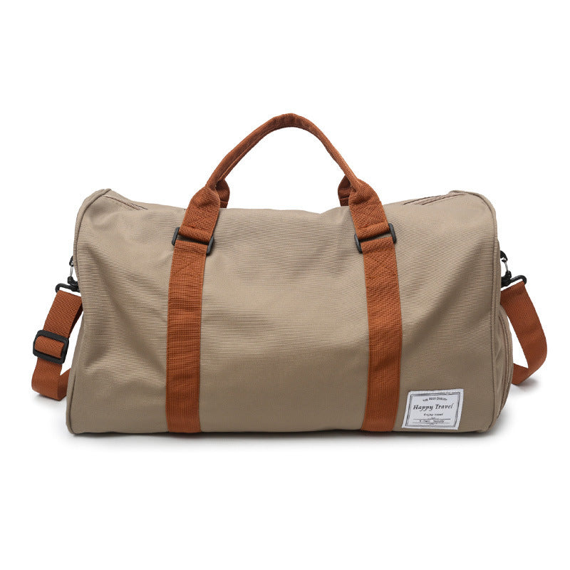 Classic Canvas Travel Duffel Gym & Weekender Bag with Shoe Compartment