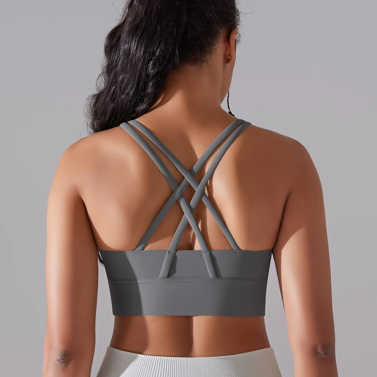Women's Criss-Cross Back Sports Bra for Yoga, Training, and Gym Workouts - Impact Core Fitness