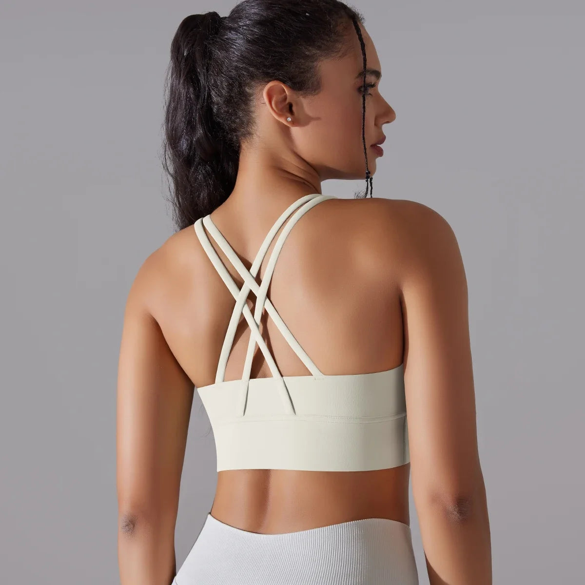Women's Criss-Cross Back Sports Bra for Yoga, Training, and Gym Workouts - Impact Core Fitness