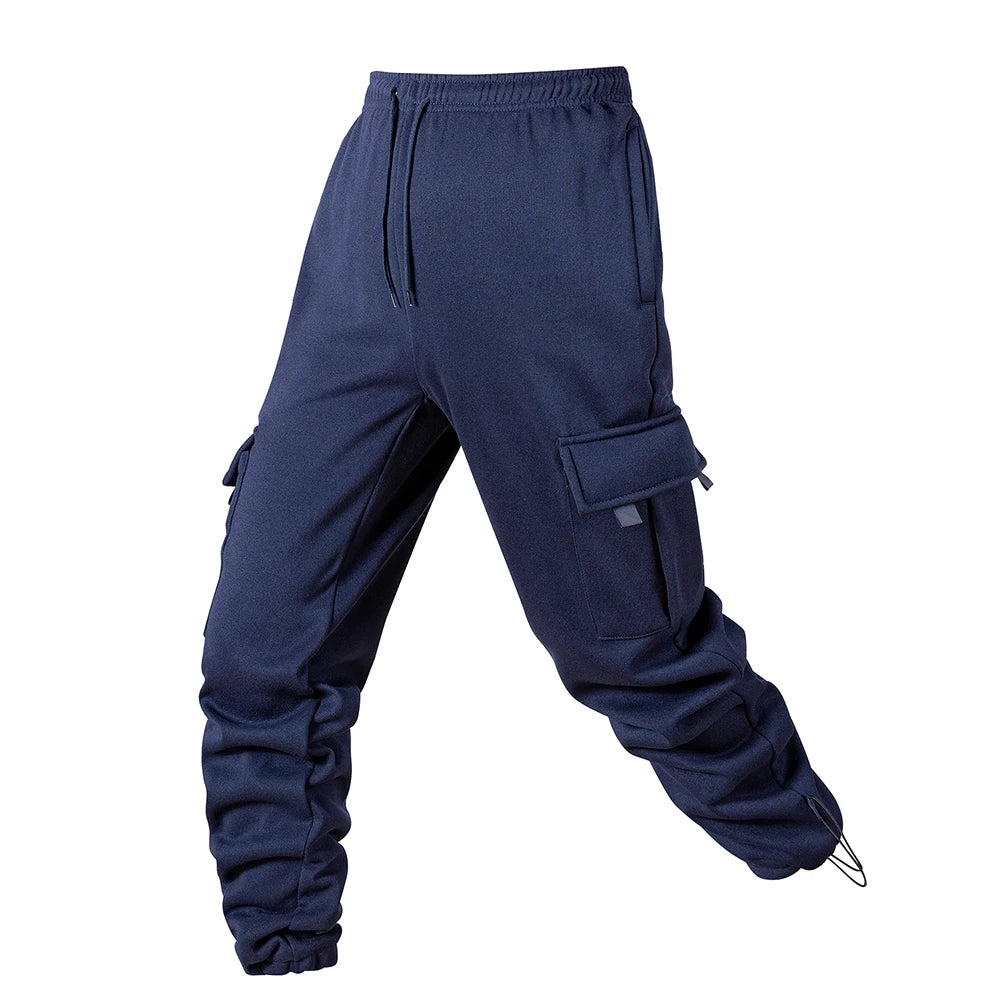 Men's Joggers Pants Loose Drawstring Long Pants Men Multi-pocket Sweatpants Casual Cargo Trousers For Men Fitness - Impact Core Fitness