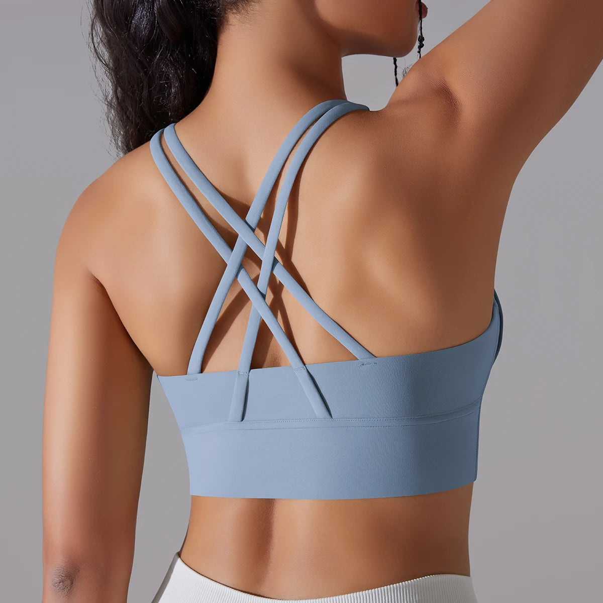 Women's Criss-Cross Back Sports Bra for Yoga, Training, and Gym Workouts - Impact Core Fitness