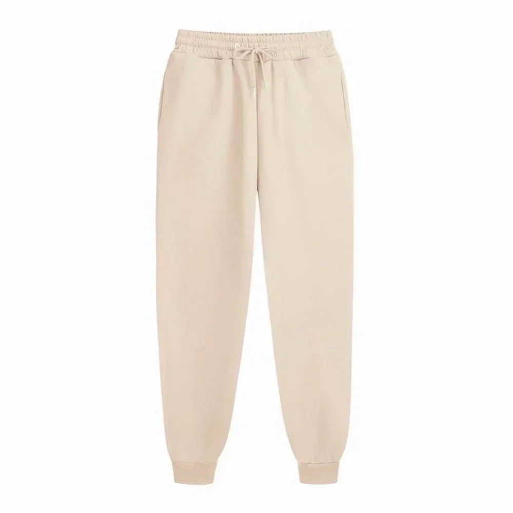 Men's Casual Sweatpants Fleece Sports Pants Unisex Fashion Solid Loose Trousers Streetwear Autumn Winter Jogging Fitness Pants - Impact Core Fitness
