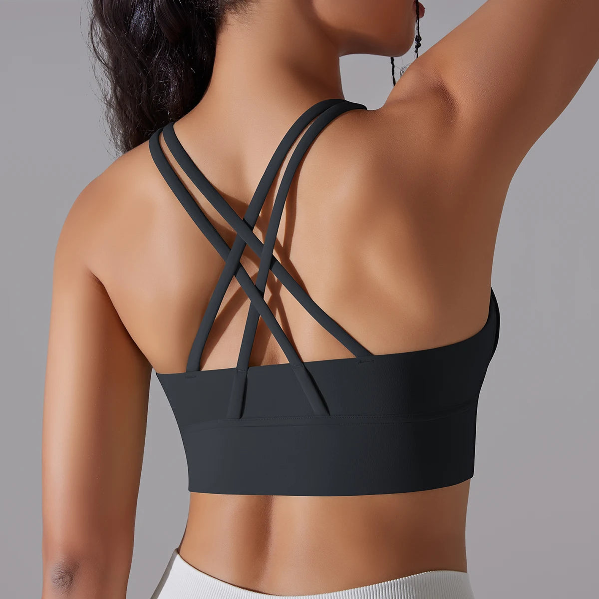 Women's Criss-Cross Back Sports Bra for Yoga, Training, and Gym Workouts - Impact Core Fitness