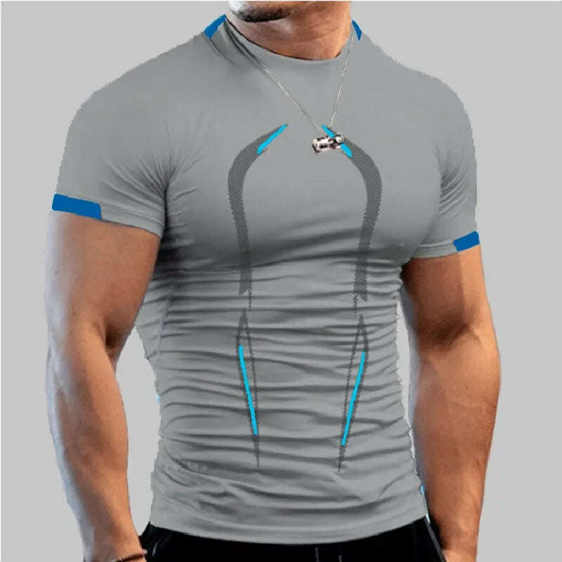 Men's Super Elastic Zero Confinement Performance Athletic T-Shirt - Impact Core Fitness