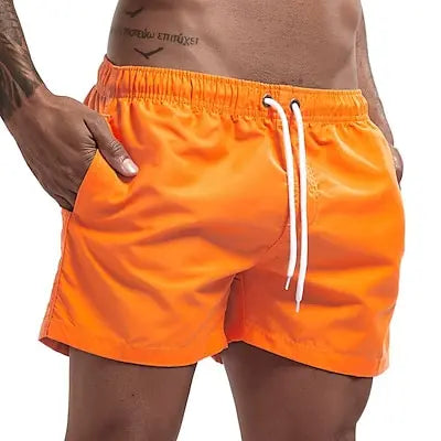 Swim Trunks Swim Shorts for Men Quick Dry Board Shorts Bathing Suit Breathable Drawstring With Pockets for Surfing Beach Summer - Impact Core Fitness