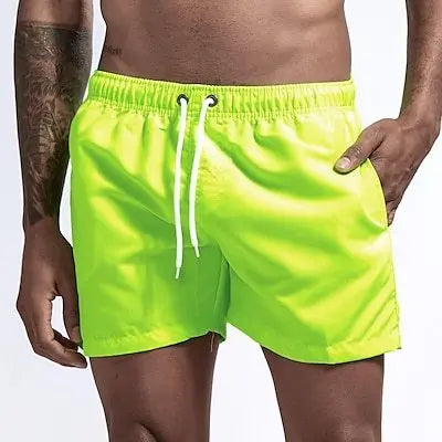Swim Trunks Swim Shorts for Men Quick Dry Board Shorts Bathing Suit Breathable Drawstring With Pockets for Surfing Beach Summer - Impact Core Fitness