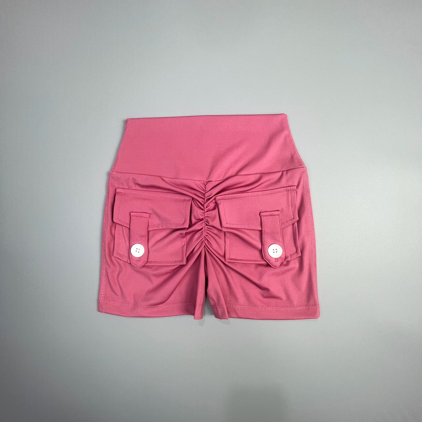 High Waist Cargo Gym Shorts for Women with Functional Pockets - Impact Core Fitness