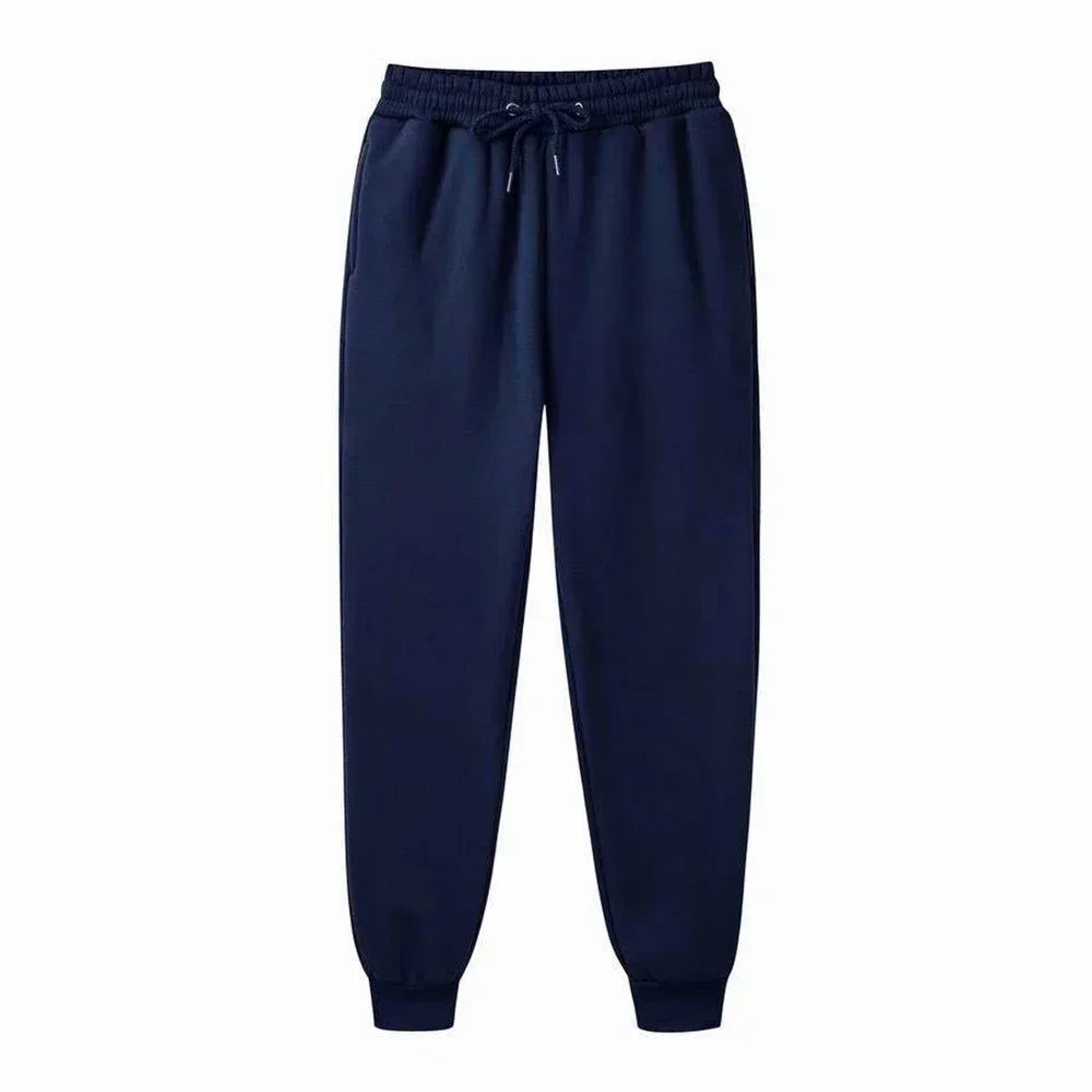 Men's Casual Sweatpants Fleece Sports Pants Unisex Fashion Solid Loose Trousers Streetwear Autumn Winter Jogging Fitness Pants - Impact Core Fitness