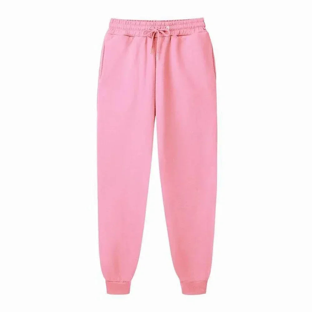 Men's Casual Sweatpants Fleece Sports Pants Unisex Fashion Solid Loose Trousers Streetwear Autumn Winter Jogging Fitness Pants - Impact Core Fitness