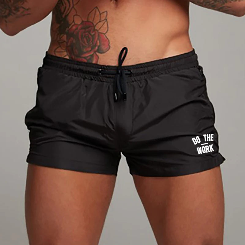 Men's Swimsuit Swim Shorts Summer Casual Beach Board Shorts for Men Quick Dry Running Surf Fitness Gym Shorts Zipper Pocket - Impact Core Fitness