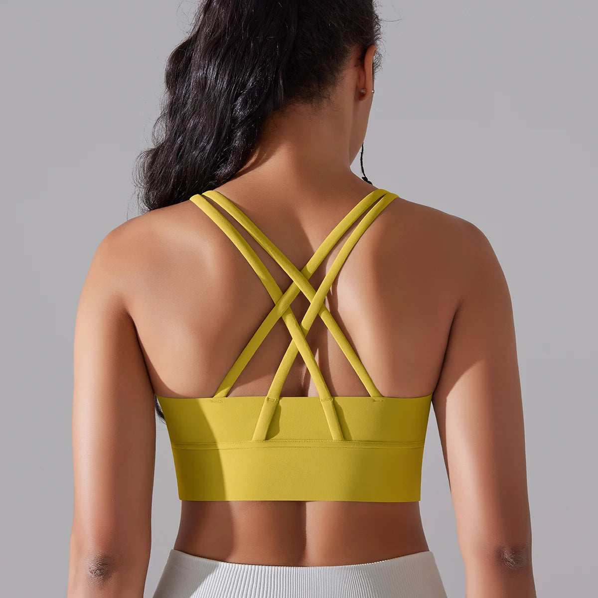 Women's Criss-Cross Back Sports Bra for Yoga, Training, and Gym Workouts - Impact Core Fitness