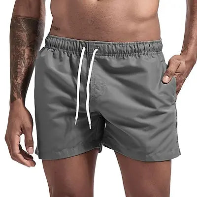 Swim Trunks Swim Shorts for Men Quick Dry Board Shorts Bathing Suit Breathable Drawstring With Pockets for Surfing Beach Summer - Impact Core Fitness