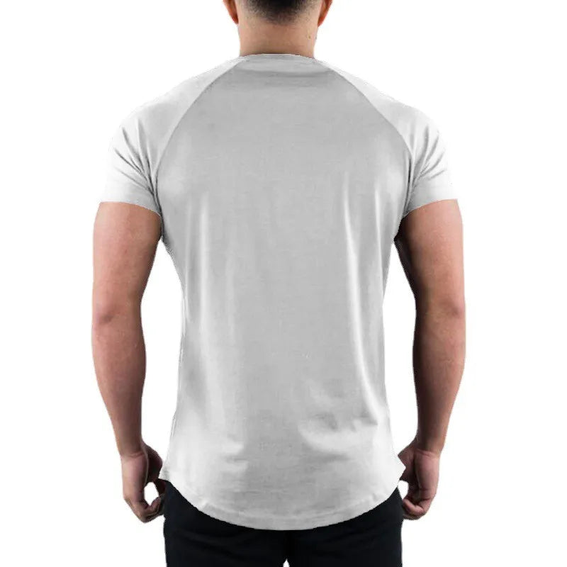 Men's Lightweight Pro Club Style Black and White Athletic T-Shirts - Impact Core Fitness