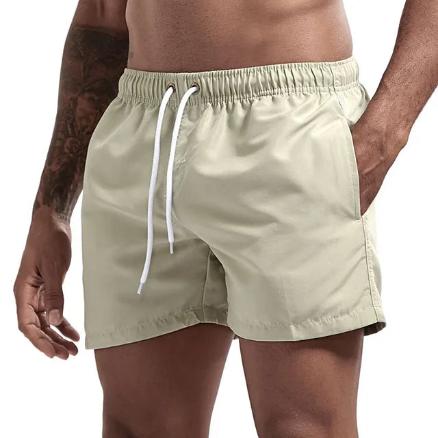 Swim Trunks Swim Shorts for Men Quick Dry Board Shorts Bathing Suit Breathable Drawstring With Pockets for Surfing Beach Summer - Impact Core Fitness