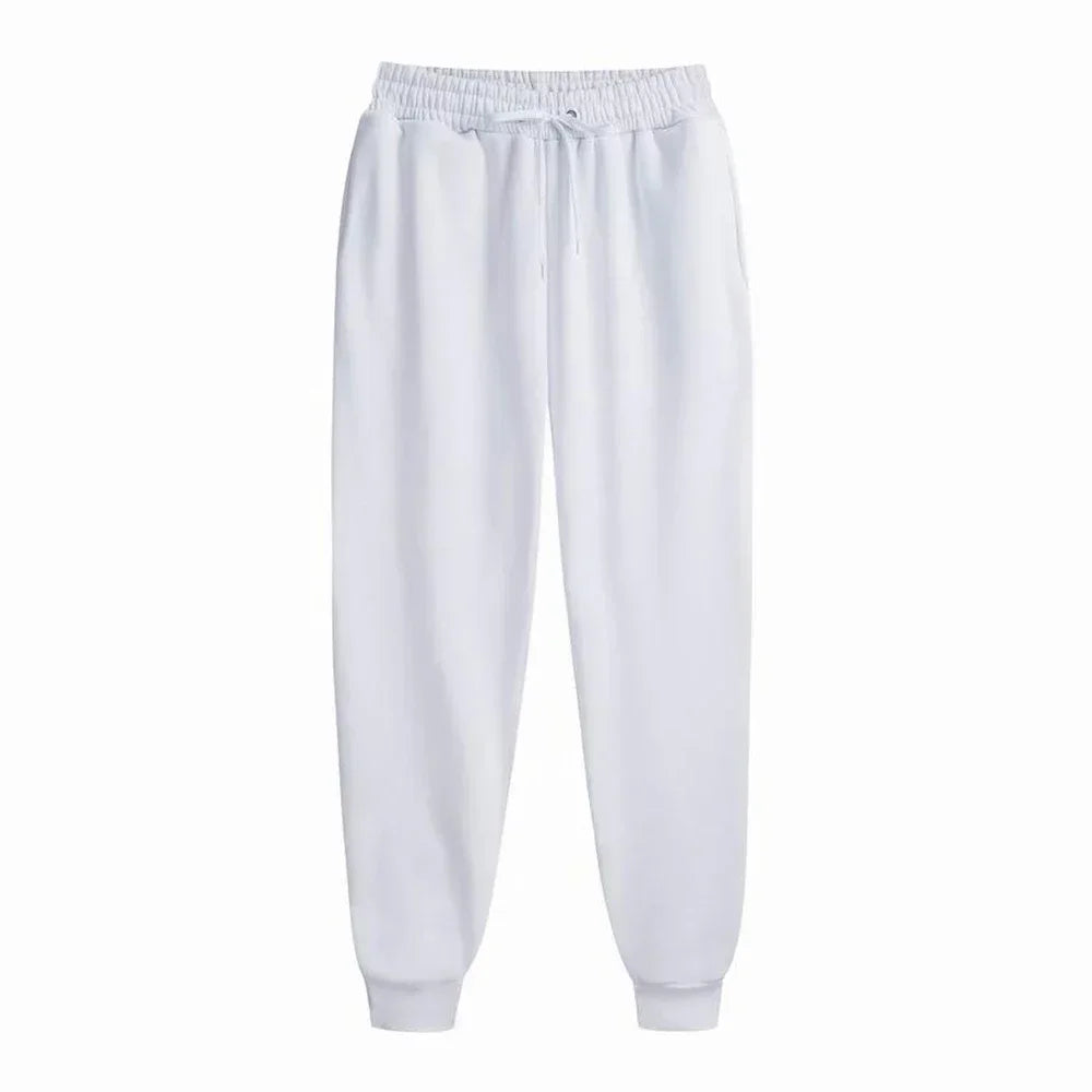 Men's Casual Sweatpants Fleece Sports Pants Unisex Fashion Solid Loose Trousers Streetwear Autumn Winter Jogging Fitness Pants - Impact Core Fitness