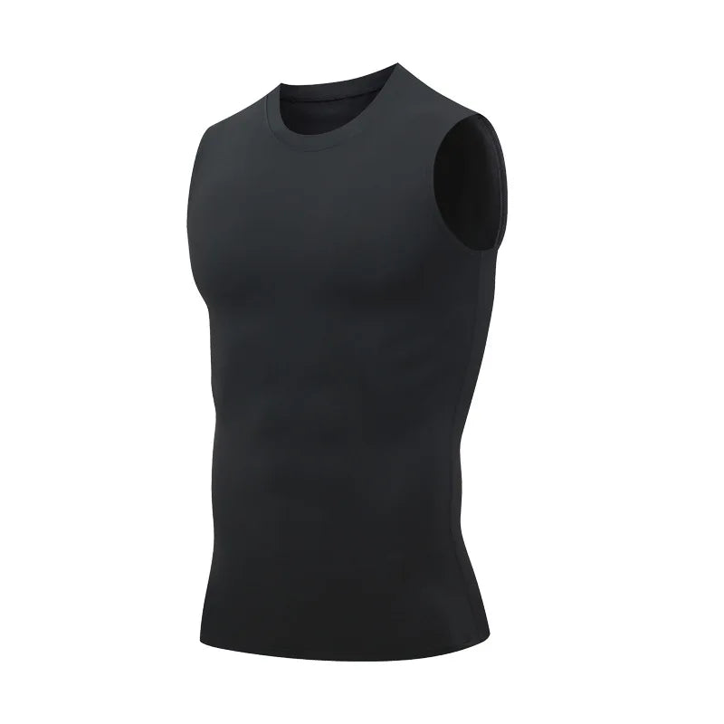 Men's Athletic Compression Sleeveless Tank Top for Gym Workout & Fitness Training - Impact Core Fitness