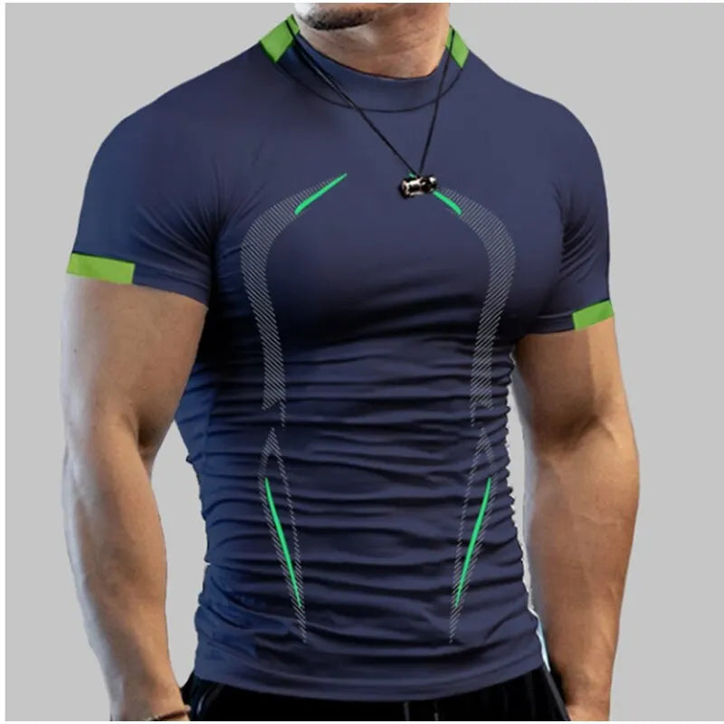 Men's Super Elastic Zero Confinement Performance Athletic T-Shirt - Impact Core Fitness