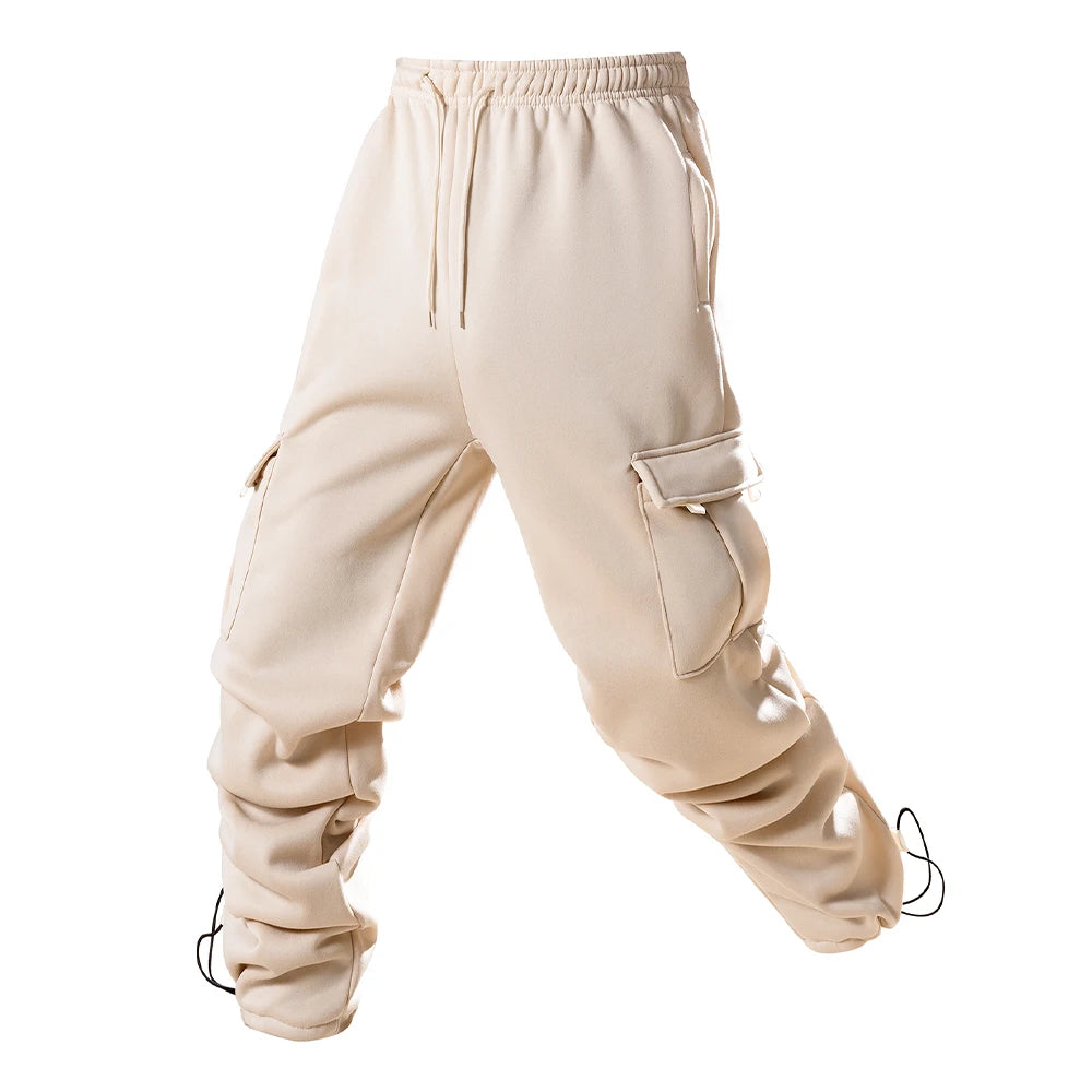 Men's Joggers Pants Loose Drawstring Long Pants Men Multi-pocket Sweatpants Casual Cargo Trousers For Men Fitness - Impact Core Fitness