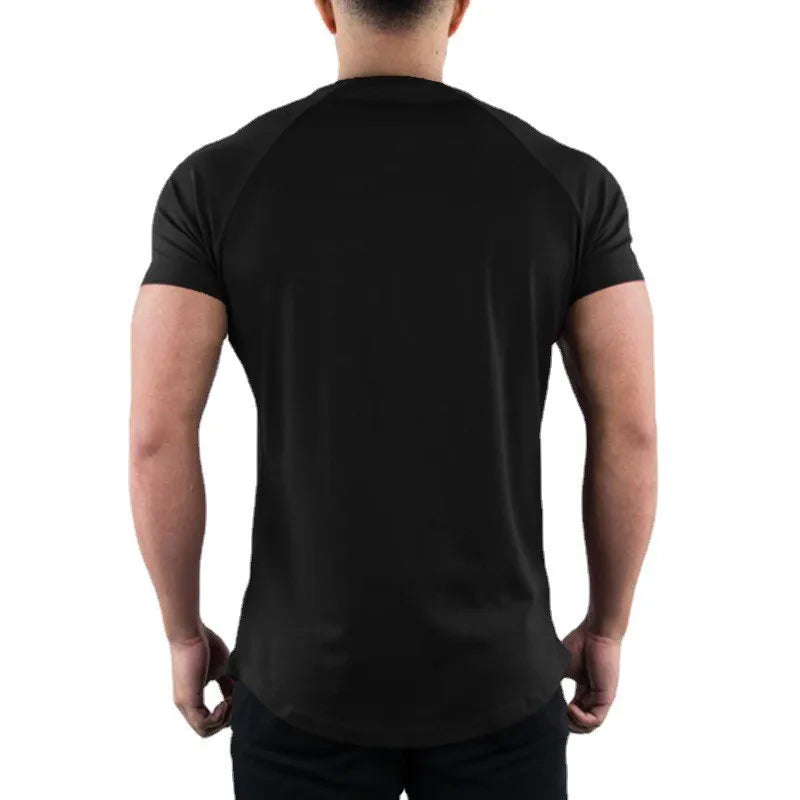 Men's Lightweight Pro Club Style Black and White Athletic T-Shirts - Impact Core Fitness