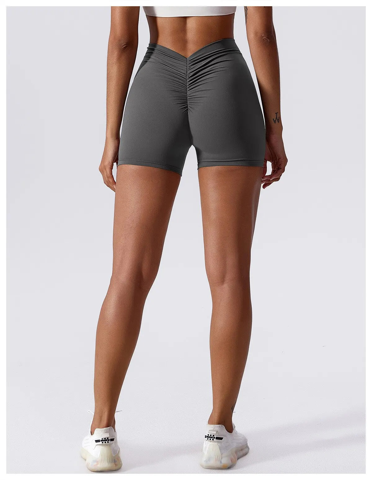 High Waist Scrunch Butt Gym Shorts for Women Solid Colors - Impact Core Fitness