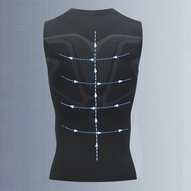 Men's Athletic Compression Sleeveless Tank Top for Gym Workout & Fitness Training - Impact Core Fitness