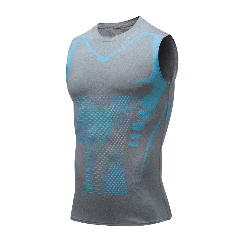 Men's Athletic Compression Sleeveless Tank Top for Gym Workout & Fitness Training - Impact Core Fitness
