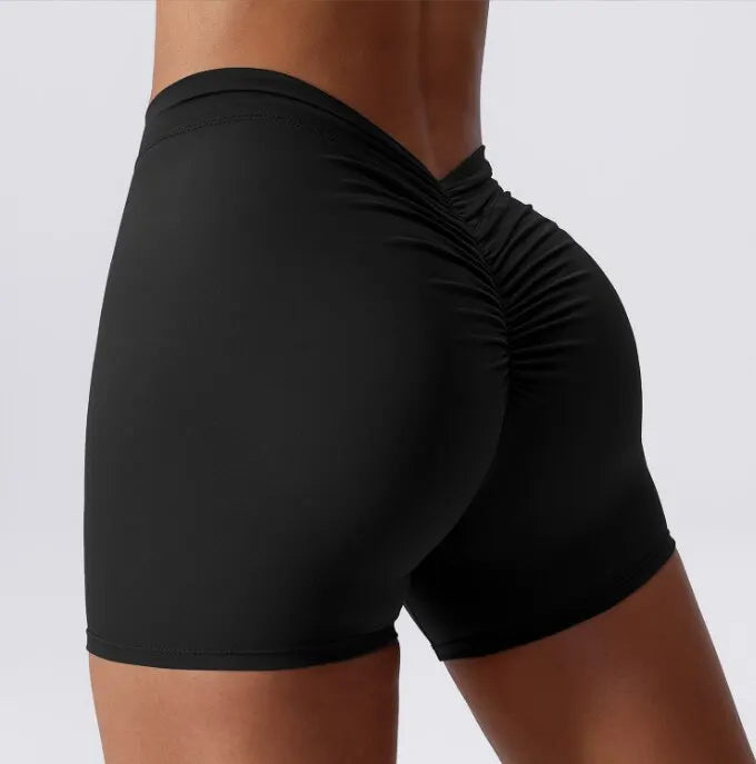 High Waist Scrunch Butt Gym Shorts for Women Solid Colors - Impact Core Fitness