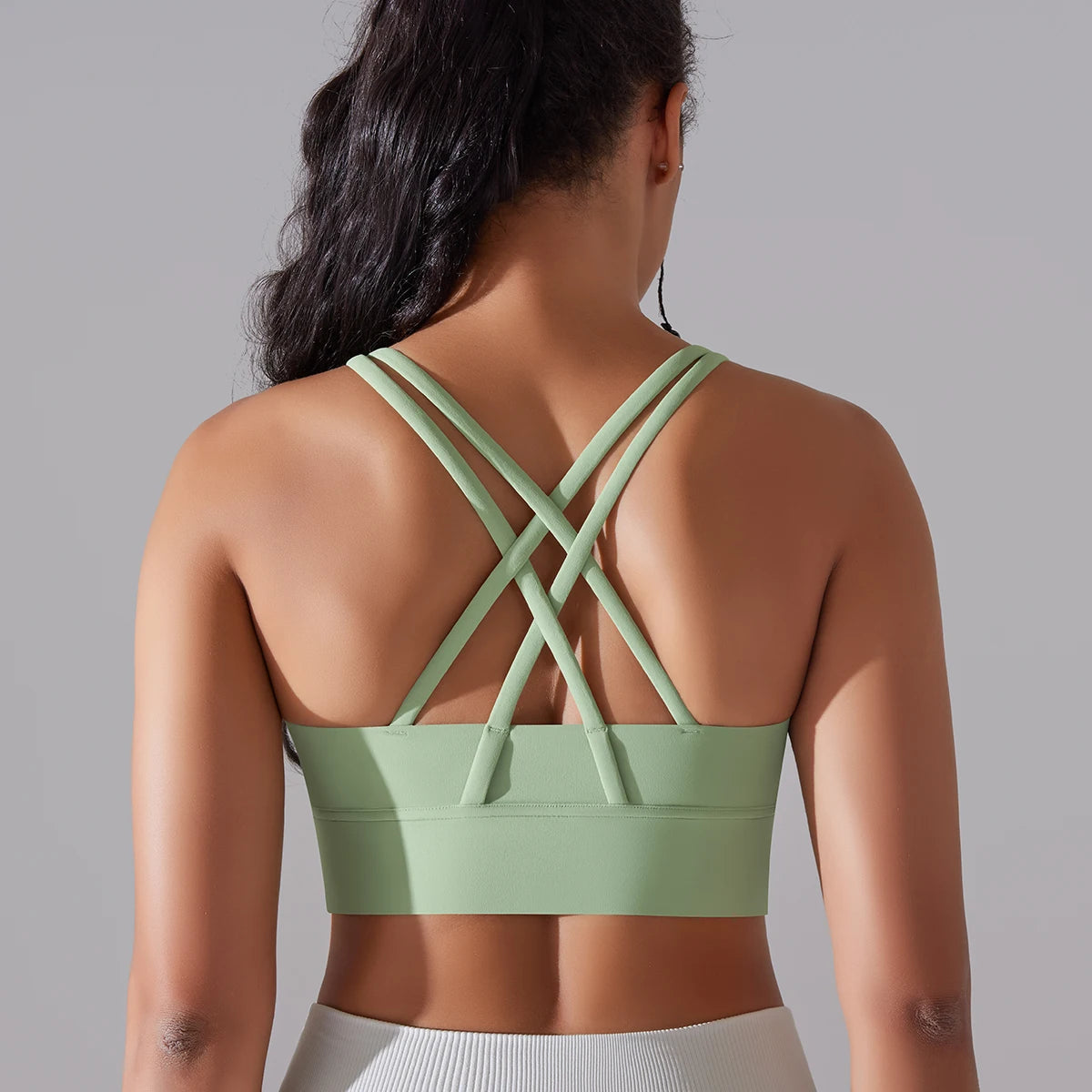 Women's Criss-Cross Back Sports Bra for Yoga, Training, and Gym Workouts - Impact Core Fitness