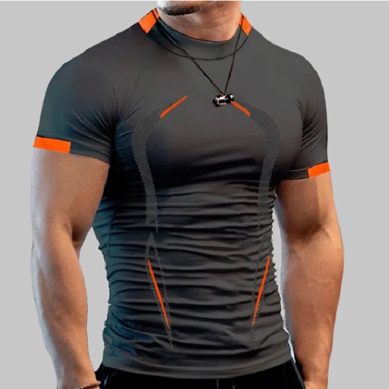 Men's Super Elastic Zero Confinement Performance Athletic T-Shirt - Impact Core Fitness