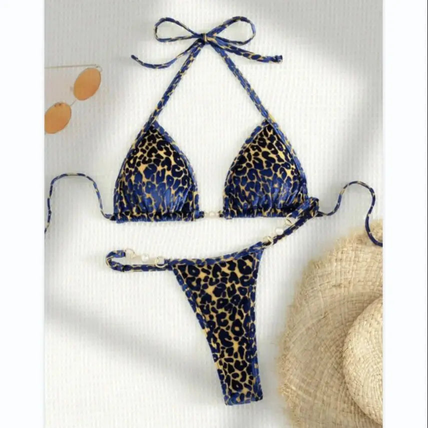Summer Women Bathing Suit Beachwear Triangle Two Piece Set - Impact Core Fitness
