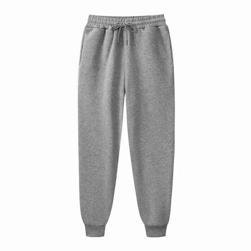 Men's Casual Sweatpants Fleece Sports Pants Unisex Fashion Solid Loose Trousers Streetwear Autumn Winter Jogging Fitness Pants - Impact Core Fitness