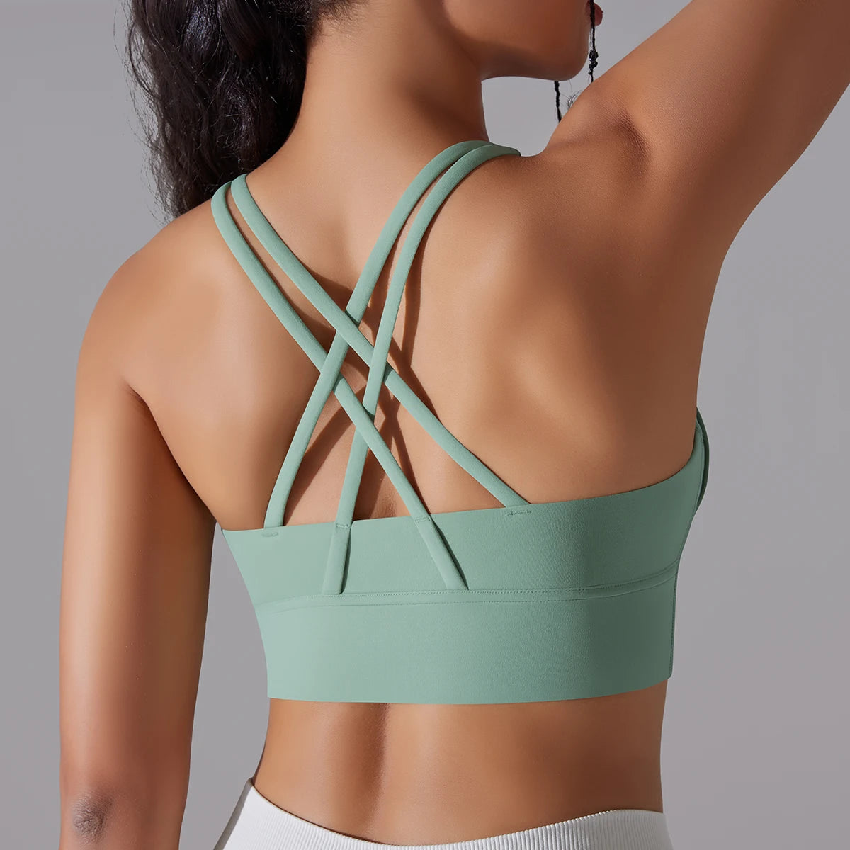Women's Criss-Cross Back Sports Bra for Yoga, Training, and Gym Workouts - Impact Core Fitness