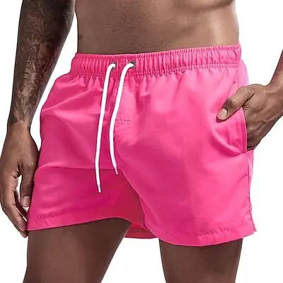 Swim Trunks Swim Shorts for Men Quick Dry Board Shorts Bathing Suit Breathable Drawstring With Pockets for Surfing Beach Summer - Impact Core Fitness