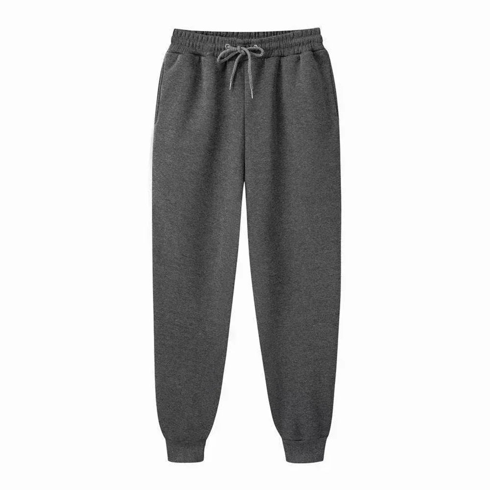 Men's Casual Sweatpants Fleece Sports Pants Unisex Fashion Solid Loose Trousers Streetwear Autumn Winter Jogging Fitness Pants - Impact Core Fitness