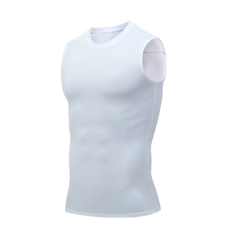 Men's Athletic Compression Sleeveless Tank Top for Gym Workout & Fitness Training - Impact Core Fitness