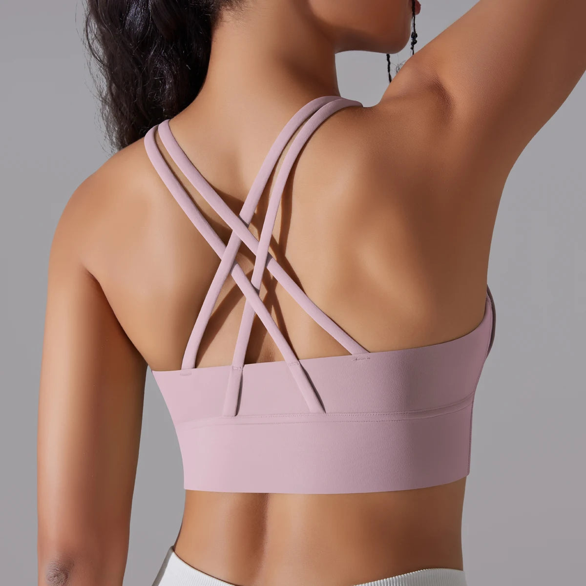 Women's Criss-Cross Back Sports Bra for Yoga, Training, and Gym Workouts - Impact Core Fitness