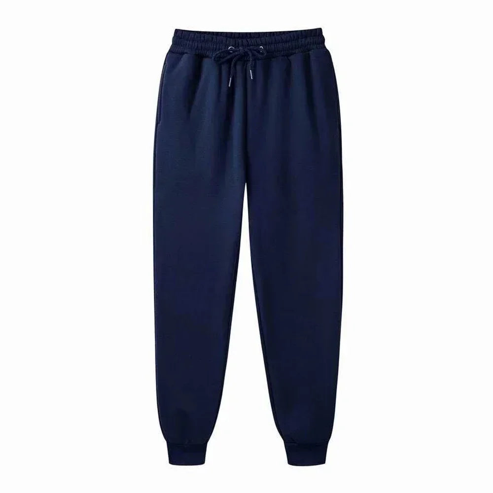 Men's Casual Sweatpants Fleece Sports Pants Unisex Fashion Solid Loose Trousers Streetwear Autumn Winter Jogging Fitness Pants - Impact Core Fitness