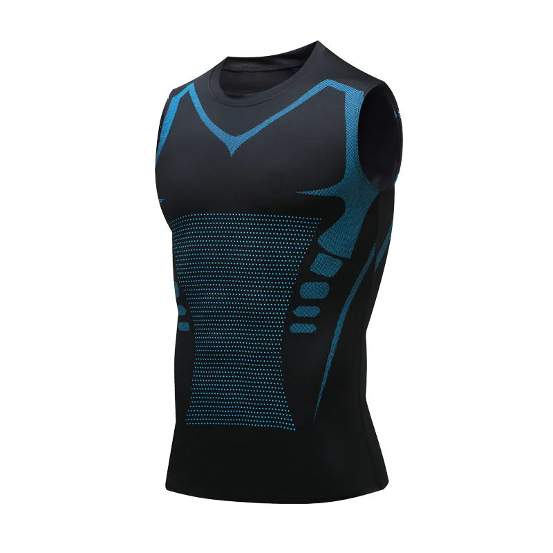Men's Athletic Compression Sleeveless Tank Top for Gym Workout & Fitness Training - Impact Core Fitness