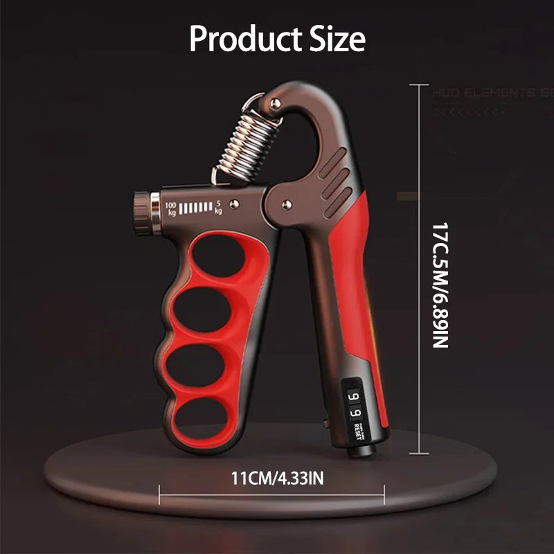 Adjustable Hand Grip Strengthener 5-100kg - Forearm Exerciser & Finger Trainer Tool - Impact Core Fitness