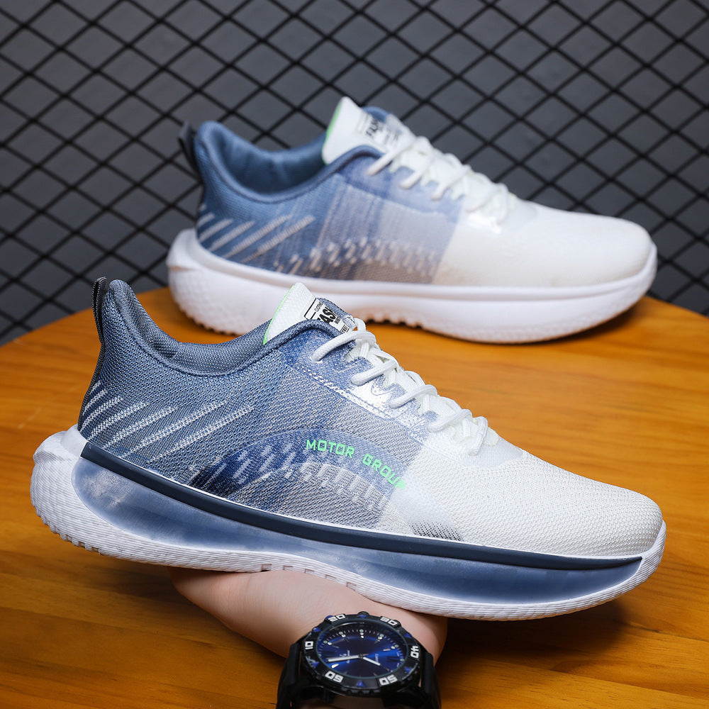 Modern Men's Fly Weave Breathable Running Sneakers Cushioned Comfort Casual Footwear - Impact Core Fitness