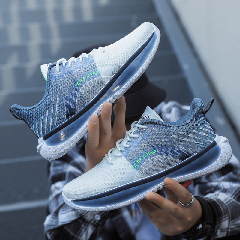Modern Men's Fly Weave Breathable Running Sneakers Cushioned Comfort Casual Footwear - Impact Core Fitness