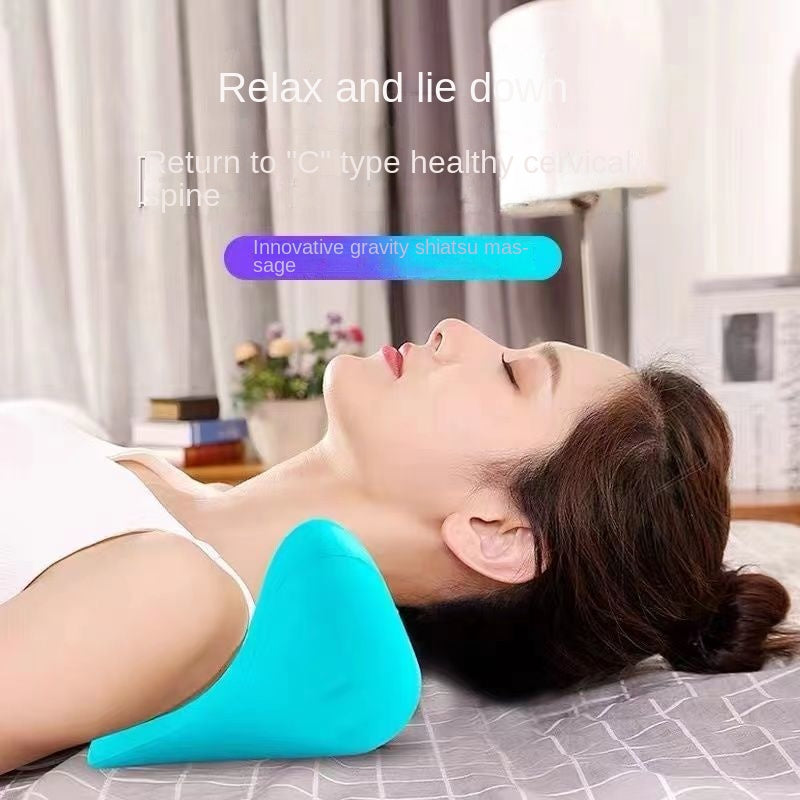 Cervical Spine Massage Pillow Gravity Acupressure Neck Massager Orthopedic Shoulder Relaxer & Traction Corrector - Impact Core Fitness